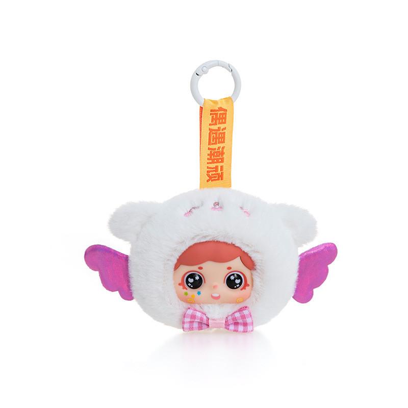 

Samoyed Vinyl Doll Mini Plush Keychain With Soft Pp Cotton For Bag Decoration Samoyed