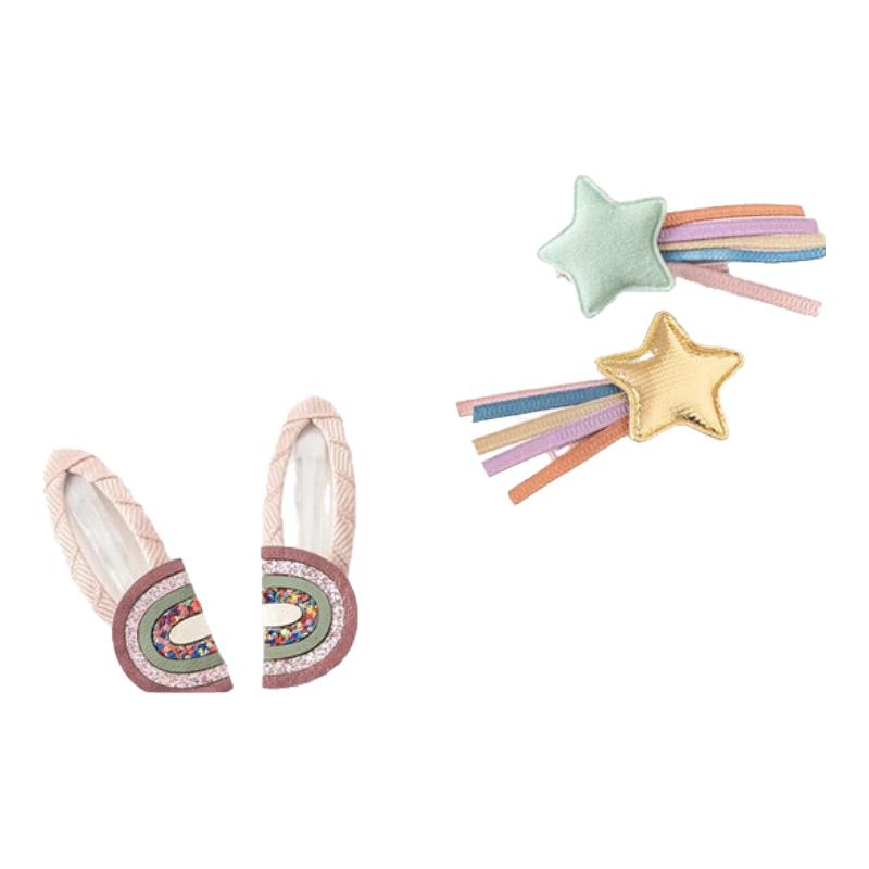 David Bella Girls  Hair Clip Set Bowknot Combination