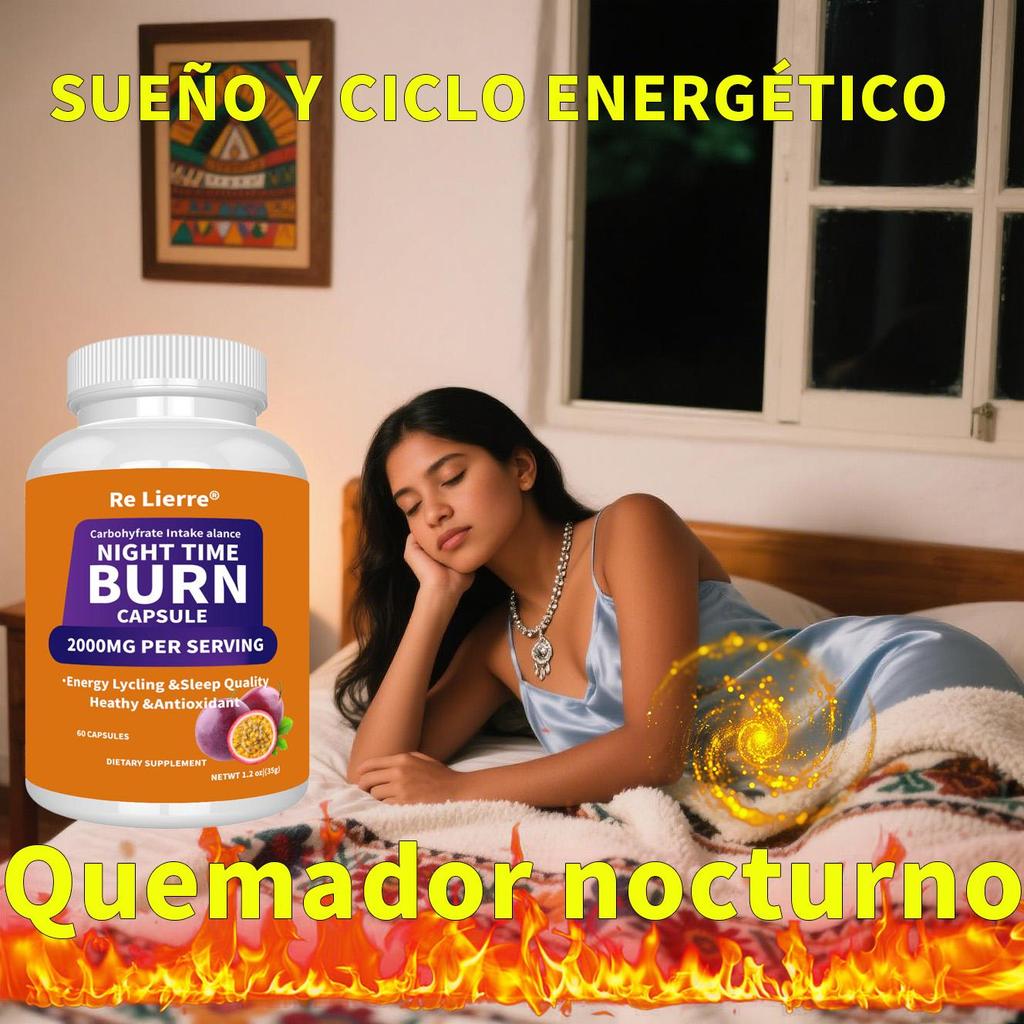 RE LIERRE Night Time Burn Capsules - 2000MG Daily Wellness Supplement