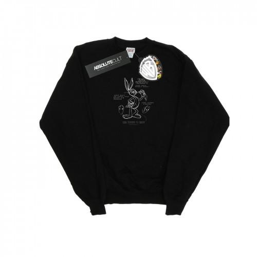 Looney Tunes Mens Bugs Bunny Drawing Instruction Sweatshirt