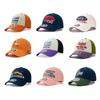 Men's Color Block Letter Embroidery Baseball Cap - Wide Brim, Face Shaping, Sun Protection, Versatile Outdoor Duckbill Design