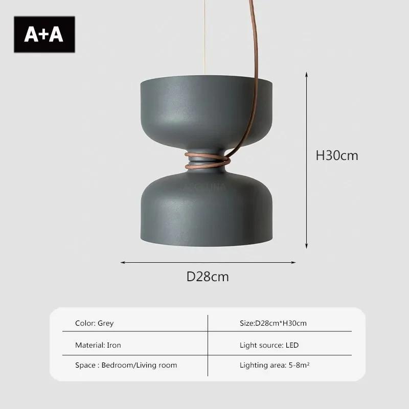 Nordic Modern Restaurant Pendant Light Iron Black White Retro Bar Bedroom Living Room Pendent Lamp Decoration Lighting Fixtures