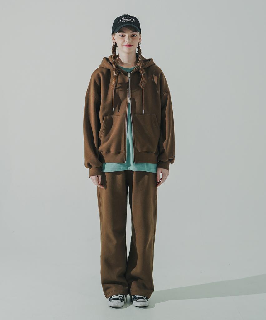 Wv Project Kani Hoodie Zip-Up Brown Mjhd7627