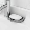 45° Silicone Faucet Mat Kitchen Sink Tray Soap Dispenser Sponge Drain Pad Sink SplashDrying Mat Countertop Storage Tray SoapTray