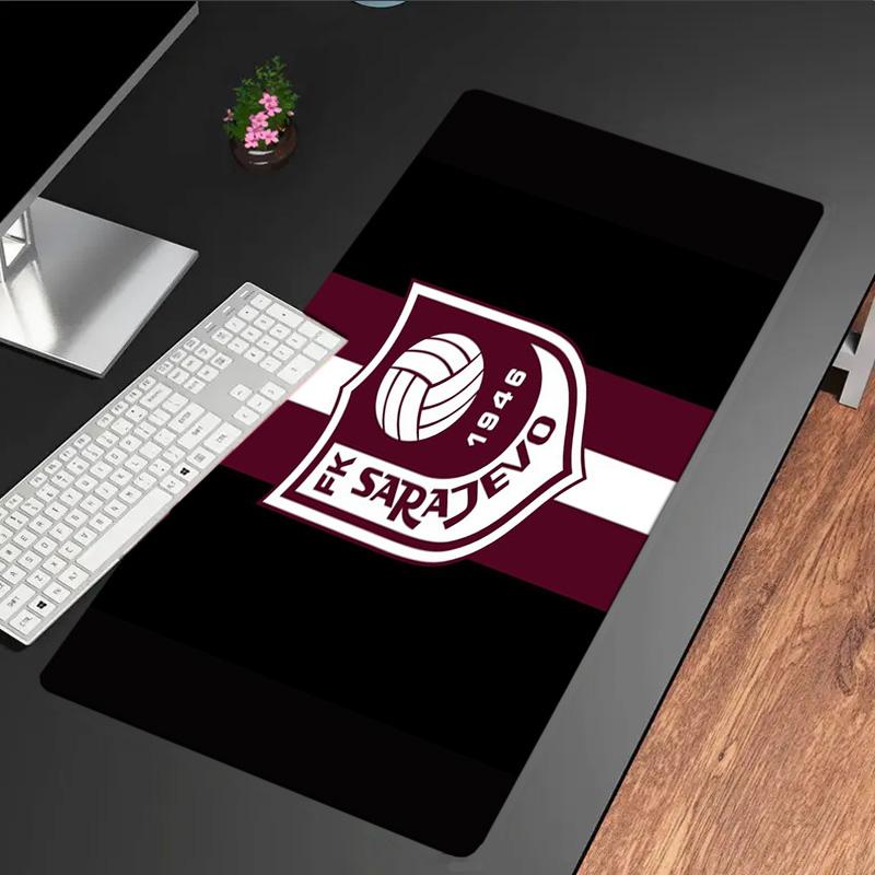 Fk Sarajevo Crest Emblem mouse pad, rubber base, esports desk mat, mouse pad for gamers and office use, gaming desk , easy to clean mat
