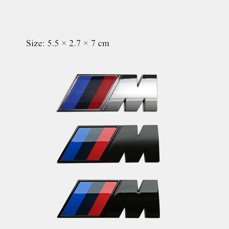 BMW M Electroplating Emblem Trunk Stickers for E91 X5 E70 F11 E30 F31 X3 F25 E61 E83 X1 E53 E87 F40 F32 - Car Decorative Emblems A222