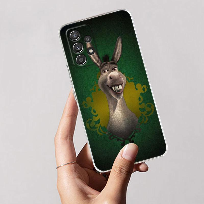 Clear Case For Samsung Galaxy A57 A37 A56 5G A36 Cases A55 A54 A35 A26 A07 A17 A16 A06 A34 A15 Soft Cover Green Monster Shreks