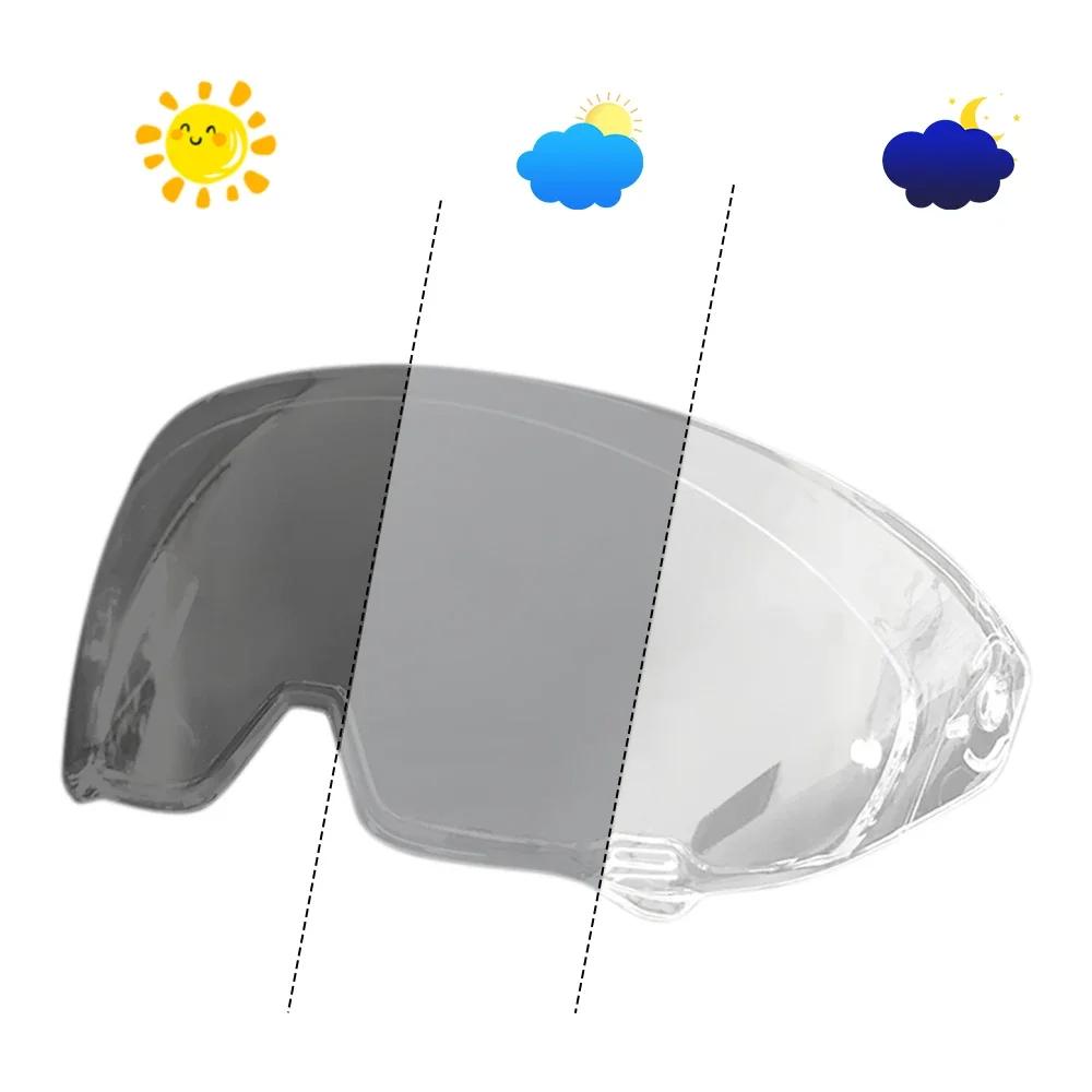 Motorcycle Helmet Visor Anti-UV PC Visor Lens ATLAS Model Dark Replacement Visor for RUROC ATLAS 3.0 4.0 Only Suitable for M L