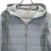 Uniqlo Seamless Hoodie Ultra Light Down Jacket L Gray Women Used