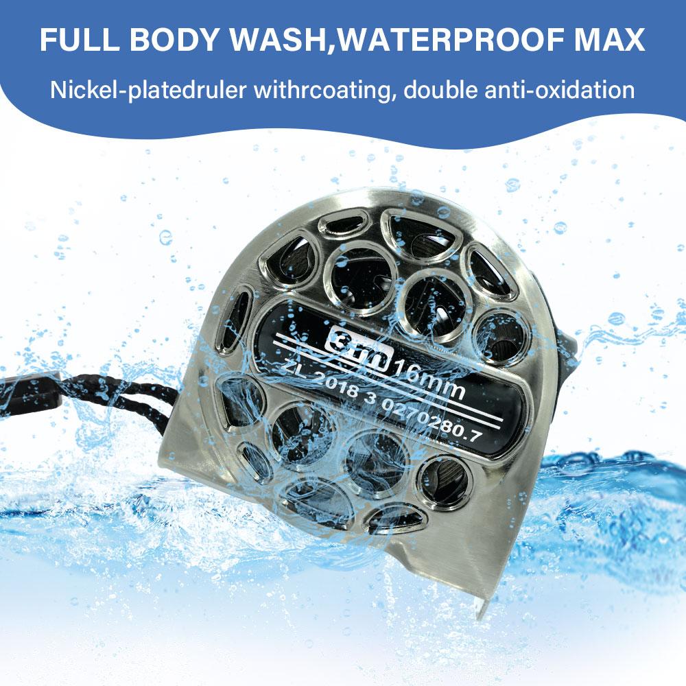 Portable Tape Measure Stainless Steel Waterproof Anti-Rust Corrosions-Resistant High Precision Metric Scale Measuring Tools