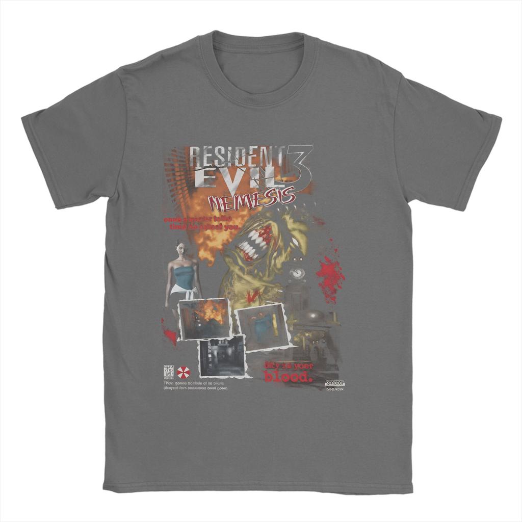 Resident Evil Vintage Game 3D Print T Shirt Summer Fashion TShirts Unisex 100 Cotton O Neck Oversize Clothing ShortSleeved