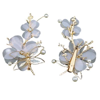 Classic Crystal Pearl Flower HairPin Headband Hair Accessories Headwear Bride Crown Hairpin Wedding Hair Accessories For Women