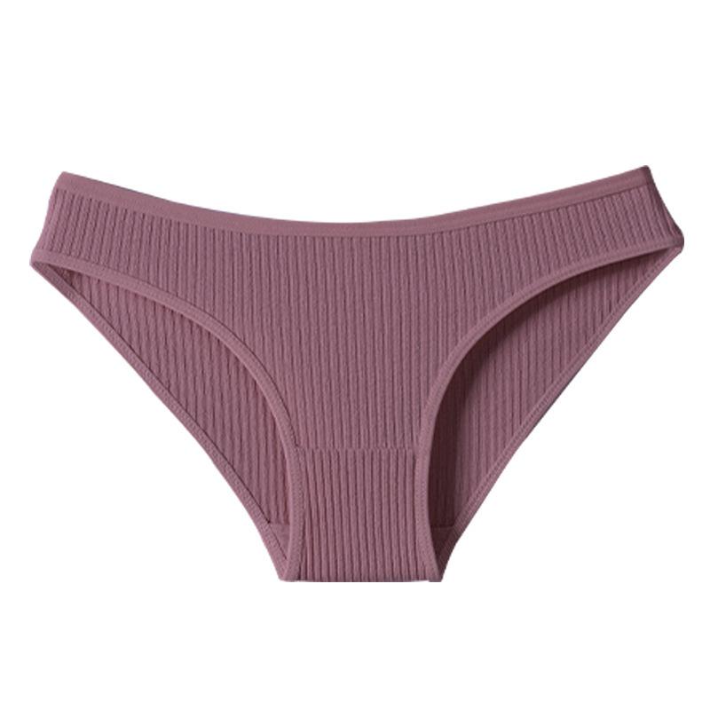 Set de 7 Piezas Bragas Rayadas para Mujer Ropa Interior Femenina Cintura Baja Algodón Sexy Lisas Ropa Interior Femenina Lencería S-XXL