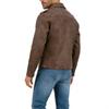 New European and American locomotive style men's PU leather jacket spring and autumn slim stand-up collar zipper men's wallet