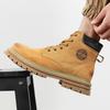 Men S High Top Martin Boots British Style Thick Sole Height Increasing