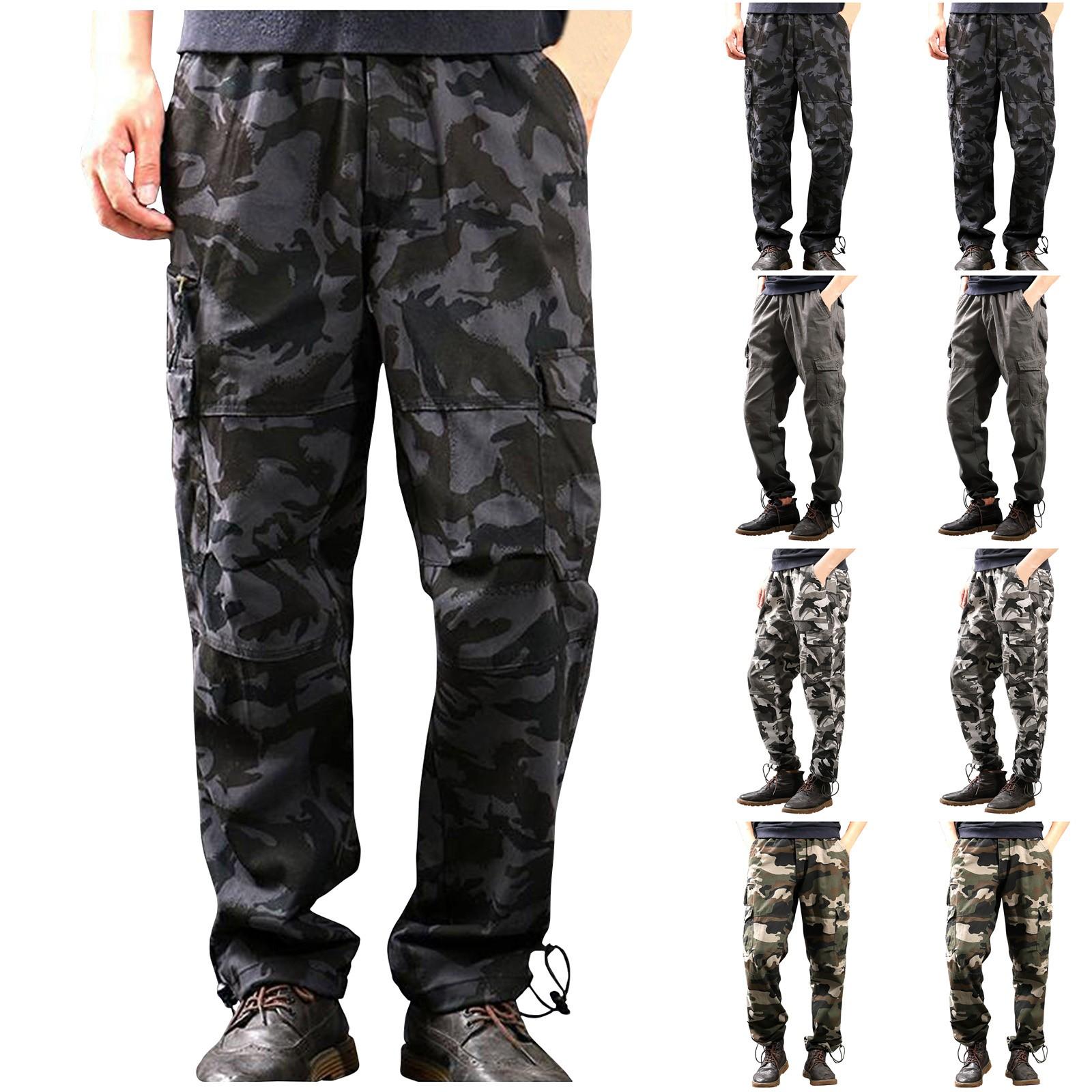 

Мужские летние повседневные модные брюки-карго Мужские летние свободные брюки-карго с камуфляжным принтом