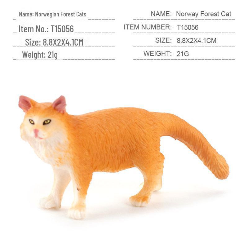 Seashell Cat Figurine: Realistic Kitten Toy Model