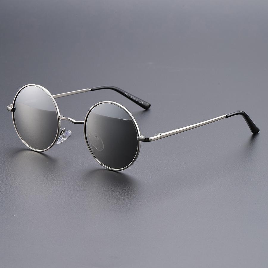 Круглые Панк Солнцезащитные Очки Мужские Мода Винтаж Многоцветные Металлические Солнечные Очки Модные Классические Люксовый Бренд Дизайнерские Очки TM52