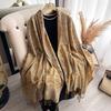Spring, Imitation Cashmere Scarf Women'S Fashion Ethnic Style Cashew Fringed Long Scarf Shawl
