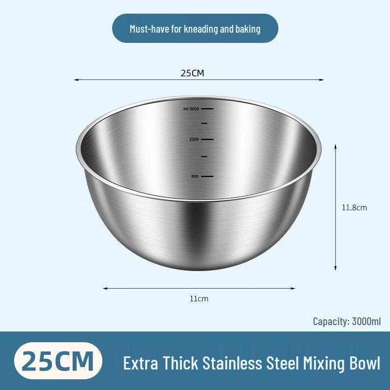 ZISIZ Thickened Enamel Salad Bowl