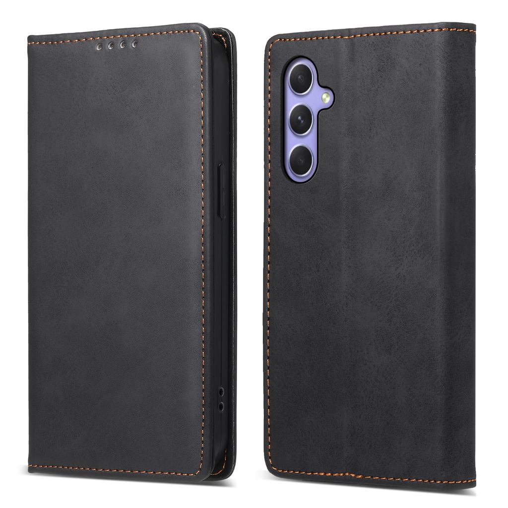 DF-05 For Samsung Galaxy A55 5G Leather Phone Case RFID Blocking Wallet