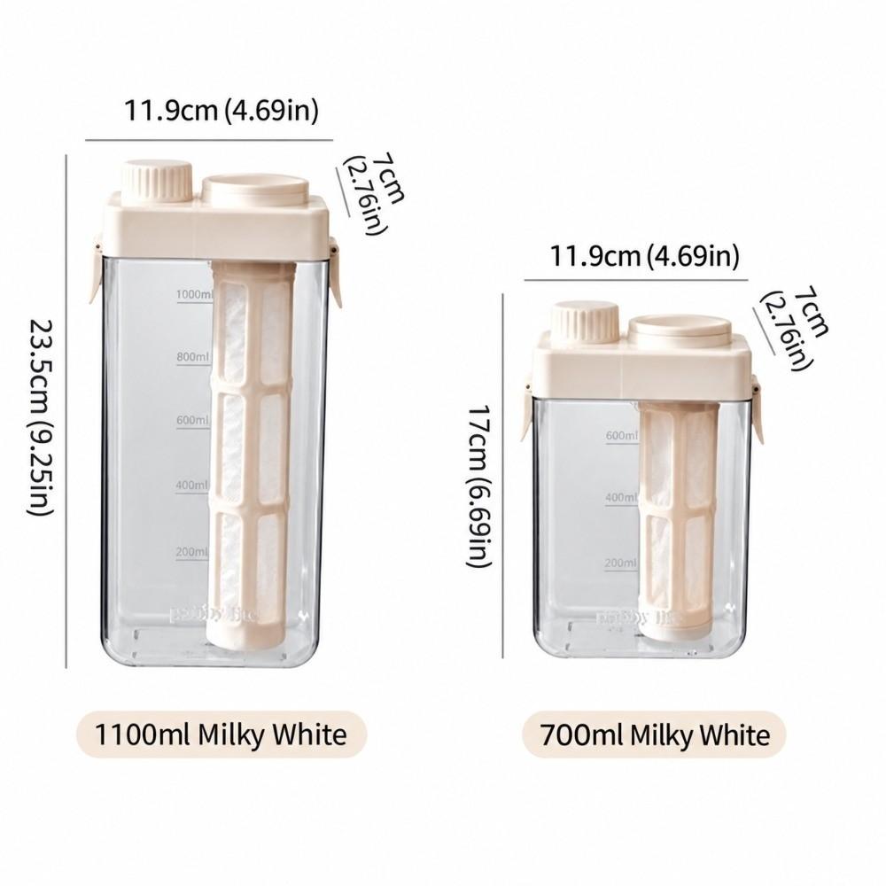 Built In Measurement Scale Cold Brew Pitcher Brewing Coffee Carafe Home Camping