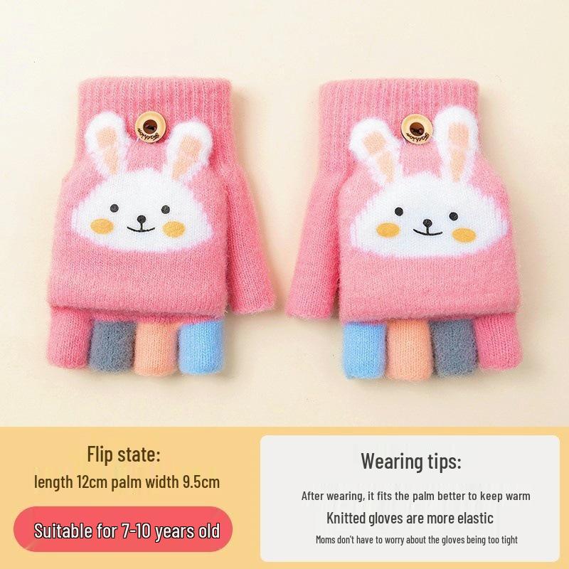 Gemütliche Cartoon-Krokodil-Fäustlinge für Kinder