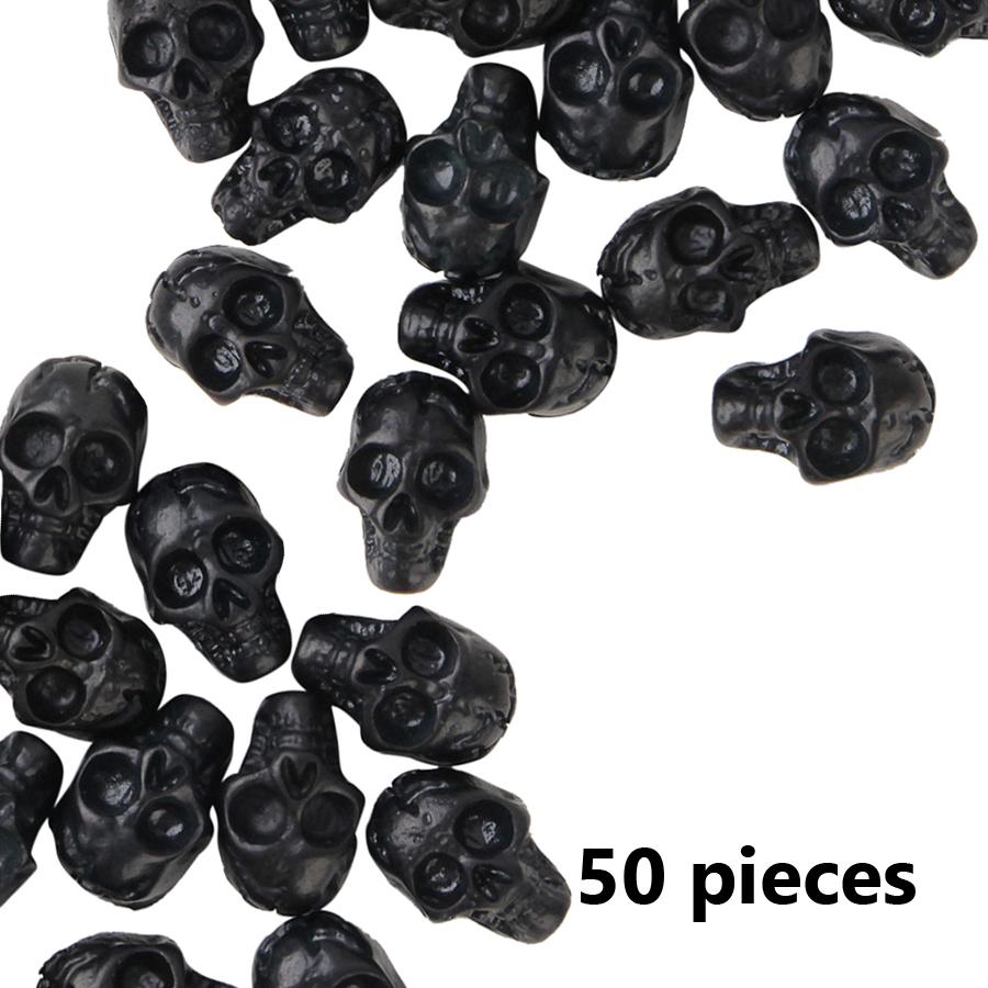 10/50Pcs Skull Nail Art Charms Flatback Beads, Punk Halloween Party Holiday Nail Art DIY Decoration