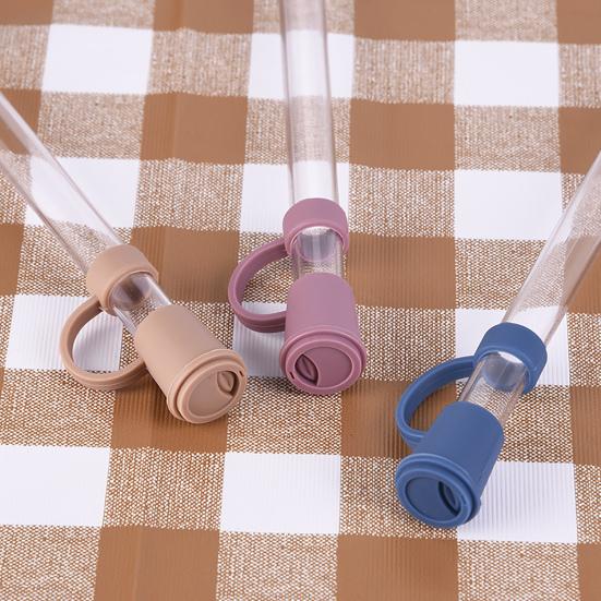 12MM Sugerørshætte Fødevaregodkendt Plast Genanvendelig Støvtæt Ensfarvet Mini Universel Glas Sugerørstip Prop Topper Beskytter Køkkenudstyr