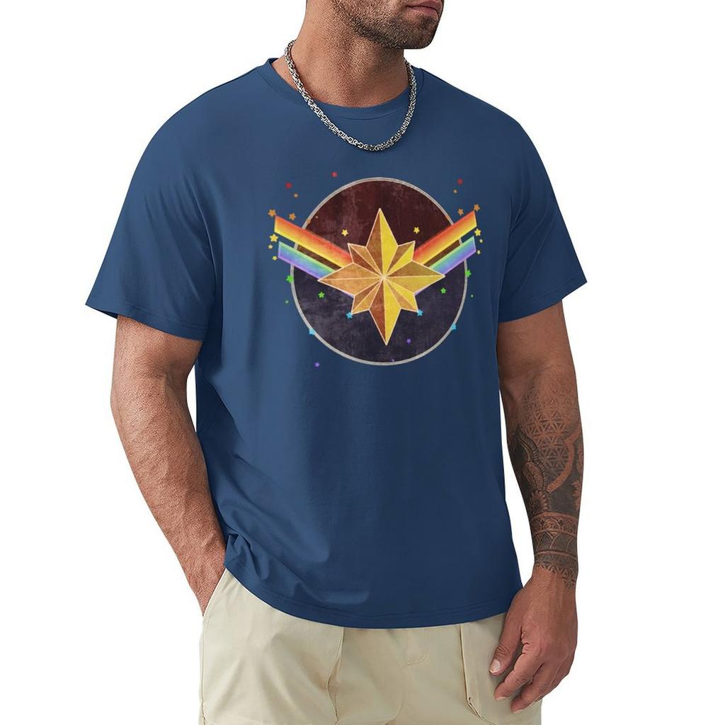 Rainbow Captain 2 T-Shirt Grafik T-Shirt Vintage Vintage Anime Shirt Kawaii Kleidung Herren Vintage T-Shirts