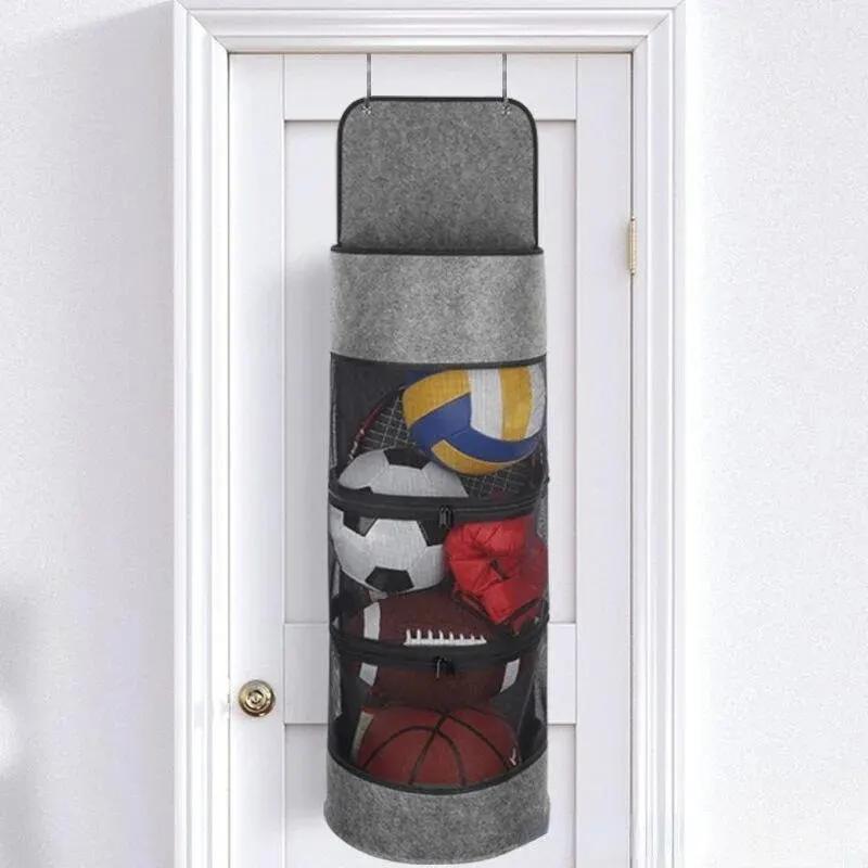 4pcs Behind the Door Hook Wardrobe Punch-Free Door Hook Wall-Mounted Children's Bathroom Multi-Functional Hook
