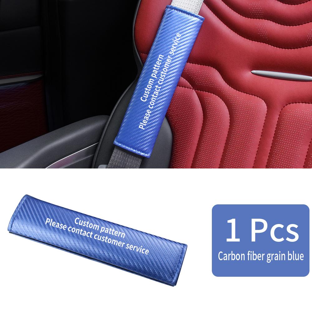 2026 Hot Sticker Car Seatbelt Shoulder Protector Cover Carbon Fiber Safety Belt Shoulder Cover Padding Pad For VW Volkswagen GTI