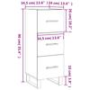 Sideboard Gray Sonoma 34.5 x 34 x 90 cm Particleboard