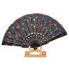 Supporto decorativo per ventaglio cinese Pratico supporto per display per ventaglio Supporto per ventaglio pieghevole in bambù(Colore del registro)