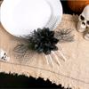 1Pc Halloween Witch Ghost Bride Decoration Side Clip Mesh Plastic/Polyester Strange Dance Rose Hairpin Dress Hair Clip