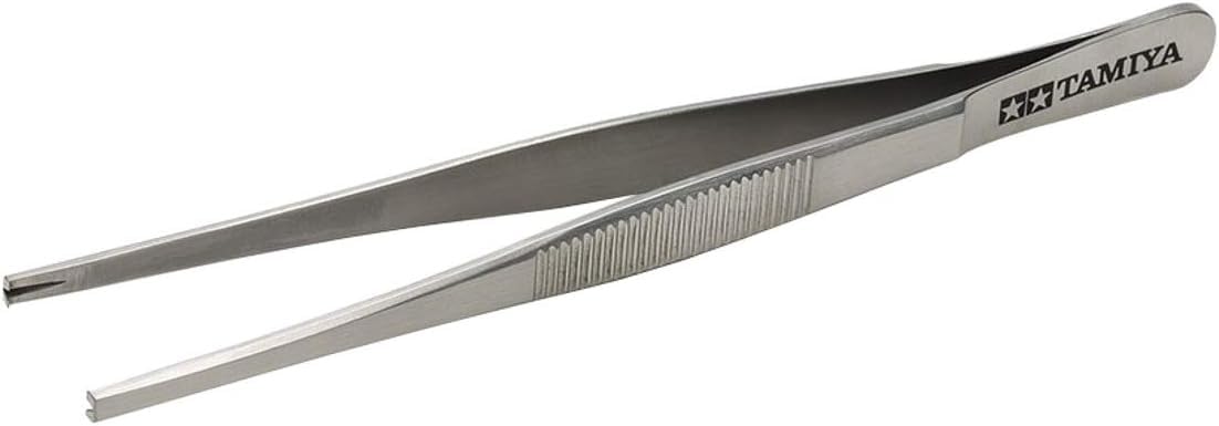 

Tamiya Craft Tool Series No. 155 Precision Tweezers (Claw Type) for Plastic Models, 74155