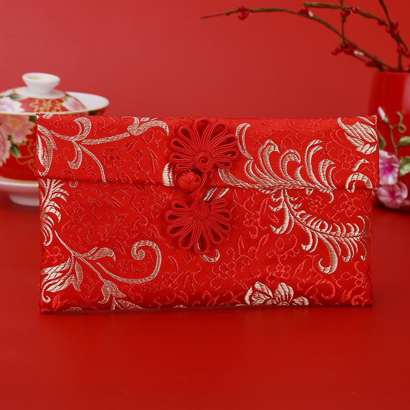 Creative Chinese Red Envelope Wedding Gift Money Bag
