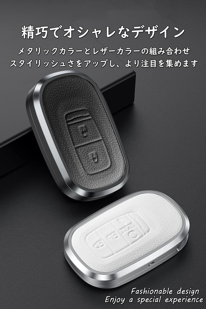 [ontto] Honda Spezifische Schlüsselhülle, Schlüsseletui, Schraubenlos, Schlüsselanhänger, Leder + Aluminiumlegierung,