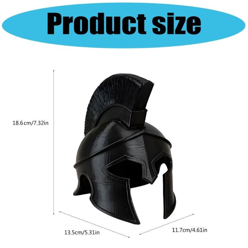 Knight-Design Cats Headpiece, 3D Printed Costume Helmet with a Sanded Paintable Surfaces for Photos and Cosplay
