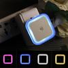 1Pcs MIni LED Night Light Sensor Control Induction Energy Saving Sleeping Night Light 110V-220V For Baby Room Bedroom Corridors