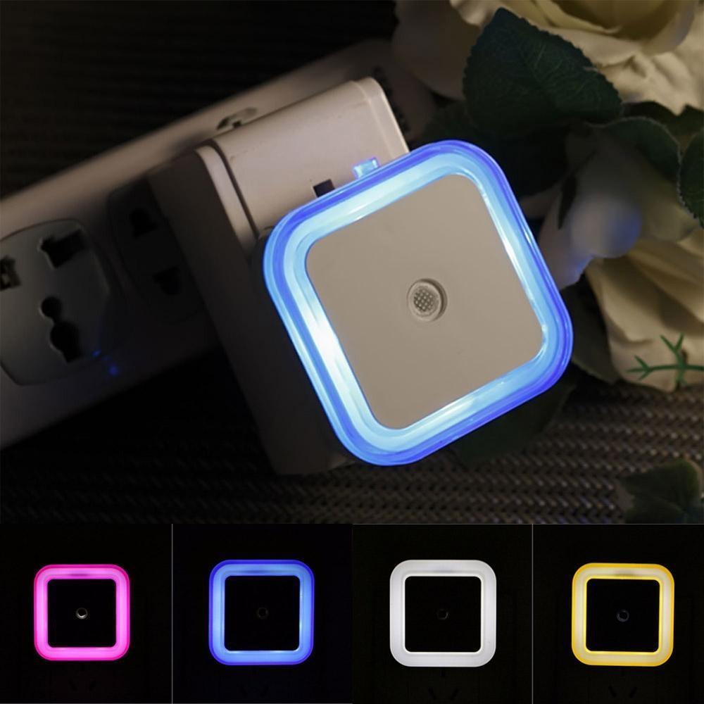 1Pcs MIni LED Night Light Sensor Control Induction Energy Saving Sleeping Night Light 110V-220V For Baby Room Bedroom Corridors