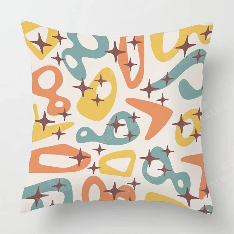 Nordic Fall Home Decor Autumn Throw Pillow Case Sofa Cushion Cover Modern   Geometry