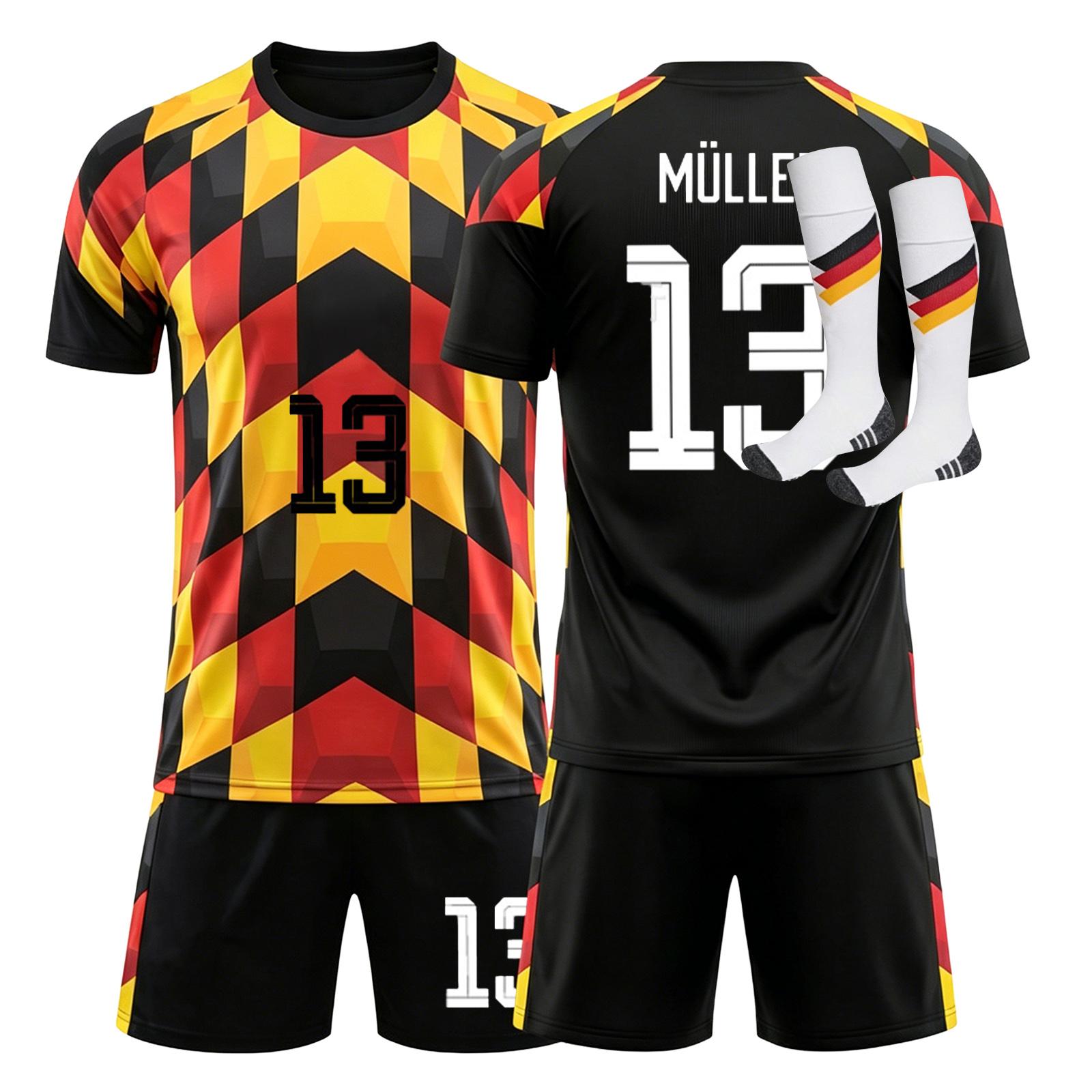 

Men s Soccer Uniform Set Three Piece Athletic Team Jersey Shirt Shorts and Socks Sportswear for Training and Competition 28