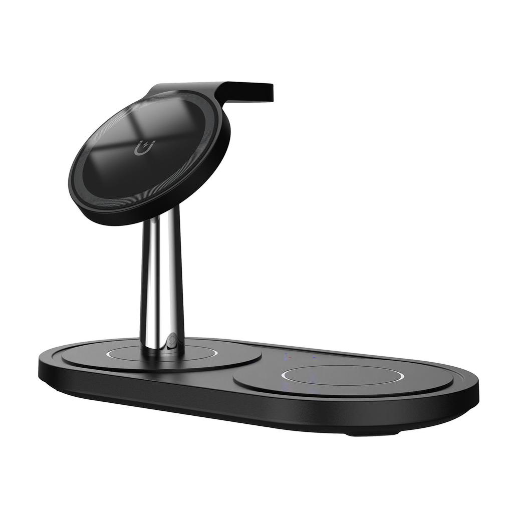 3 in 1 wireless charger 15W for Apple magnetic wireless charger multi-function desktop mobile phone holder