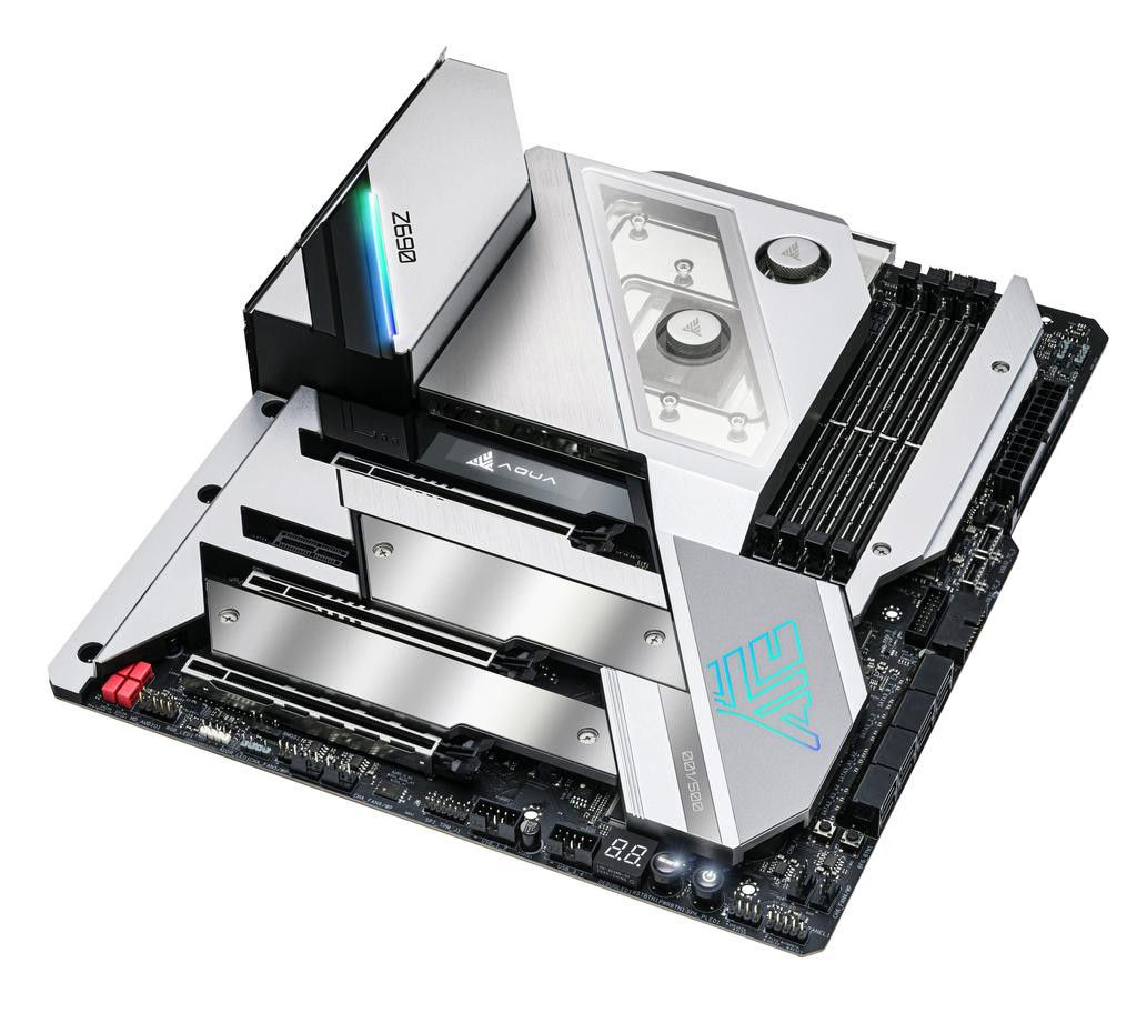 Asrock Základní deska Z690 AQUA Intel Z690 Series CPU Kompatibilní Z690 Základní deska Autorizovaný distributor (LGA 1700) E-ATX [Domácí výrobek]