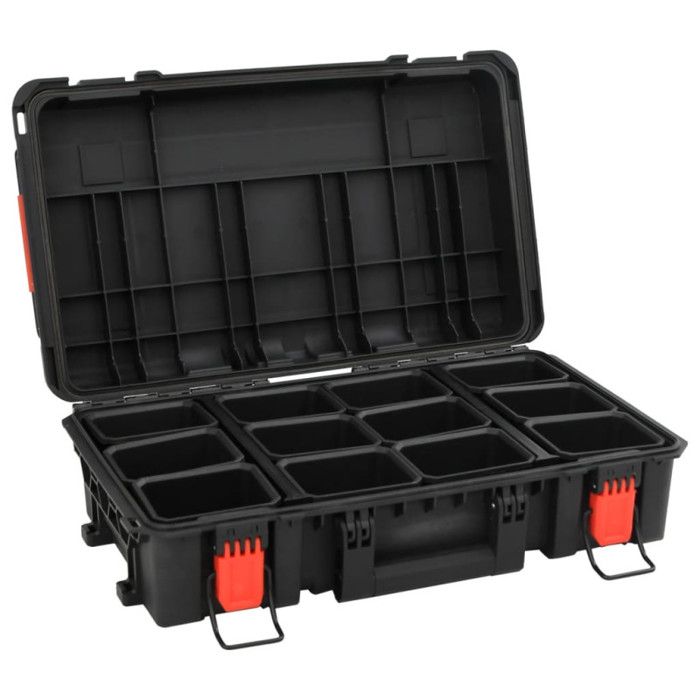 Mallette de transport portable noir 56,5x34x16 cm PP
