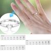 Ring Sizers Gem Ring Sizer Measuring Tool Set Carat Finger Sizing Measurement Gemstones Shape Jewelry Making Ring Sizer