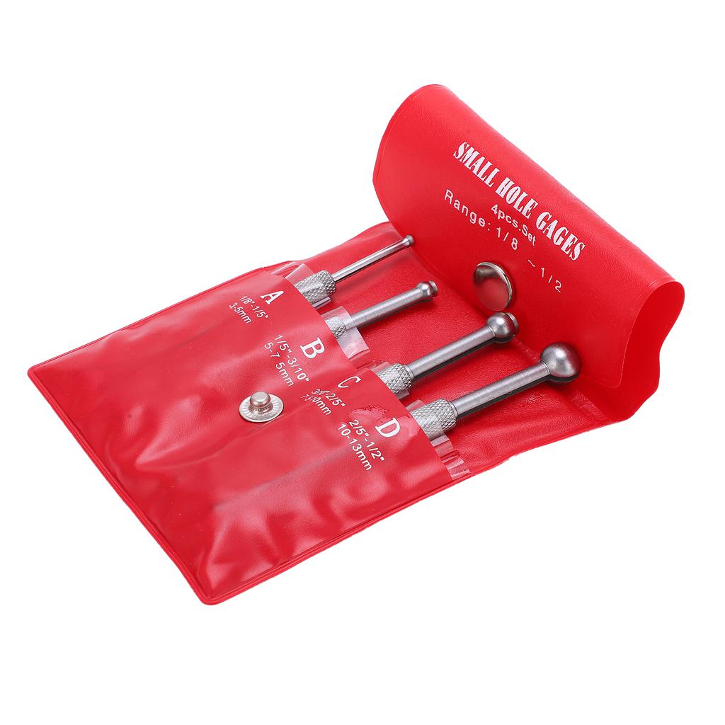 4PCS Telescopic Gauge Full Ball Gauge Bore Gauge Set 3‑13mm for Measuring Hole Slit