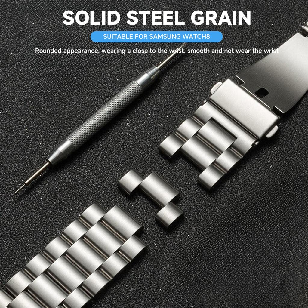 Metal Band for Samsung Galaxy Watch 8/8 Classic 40mm 44mm 46mm Stainless Steel Strap for Galaxy Watch 7 Ultra 2025 47mm Bracelet