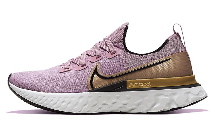 

Nike React Infinity Run Flyknit Plum Fog Metallic Gold Women s CD4372-500 36.5